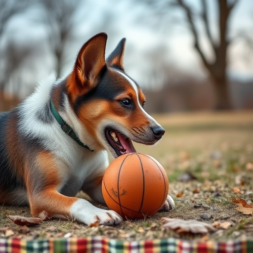 dog playing