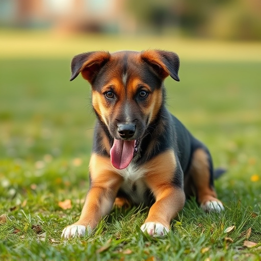 dog playing