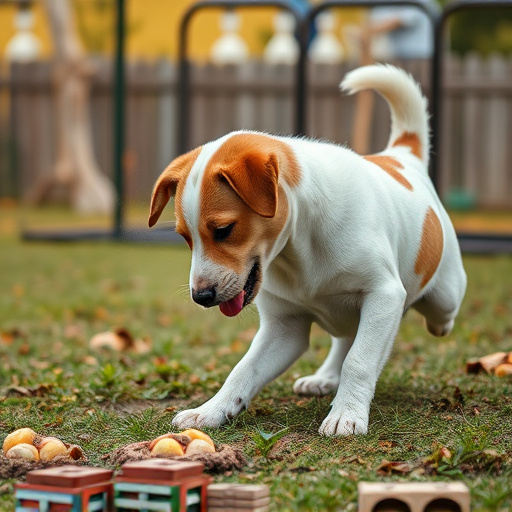 dog playing