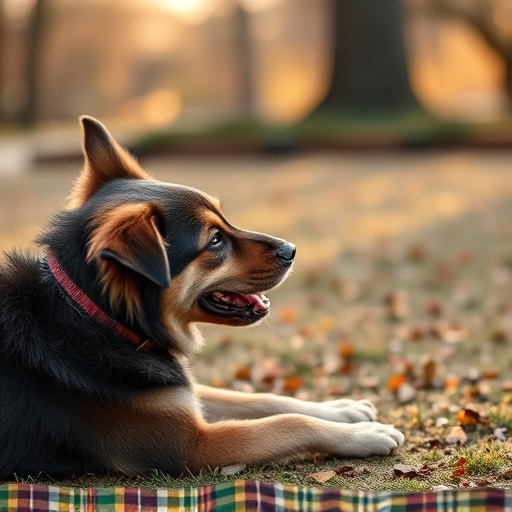 dog playing