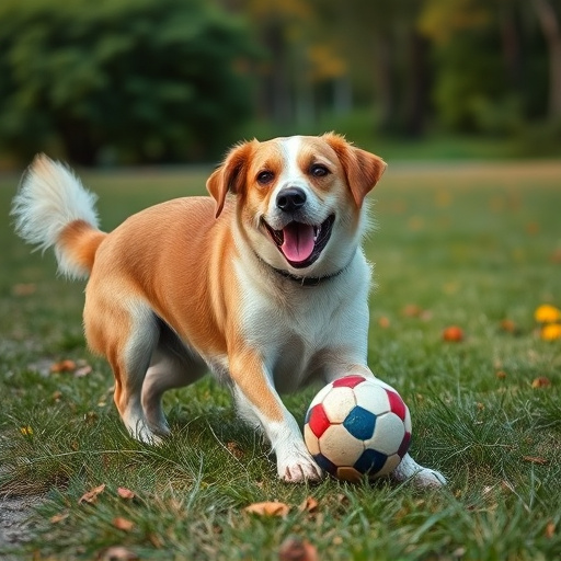 dog playing