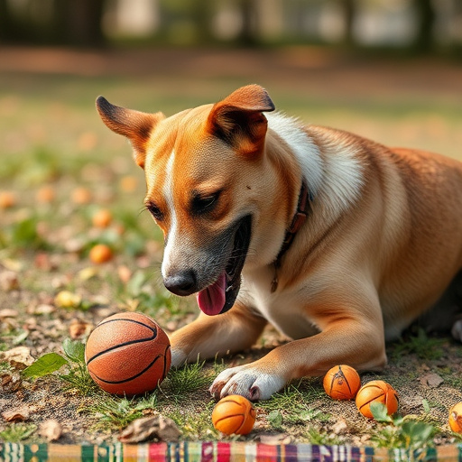 dog playing