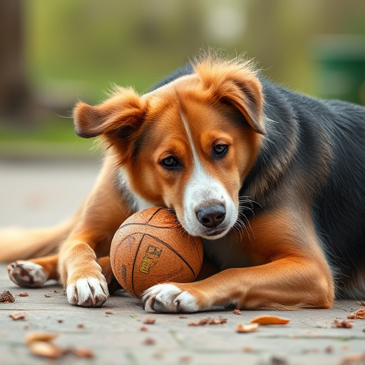 dog playing