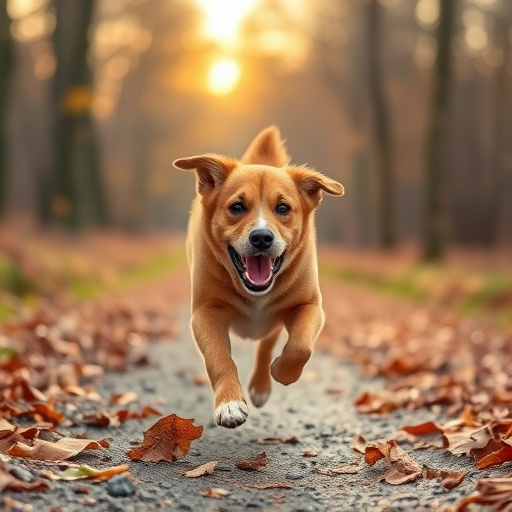 dog running