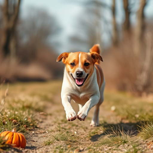 dog running