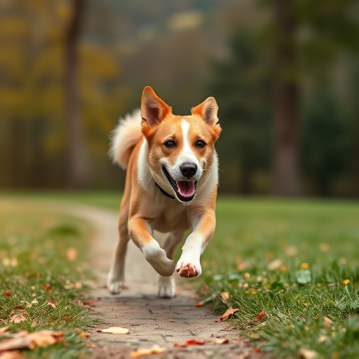 dog running
