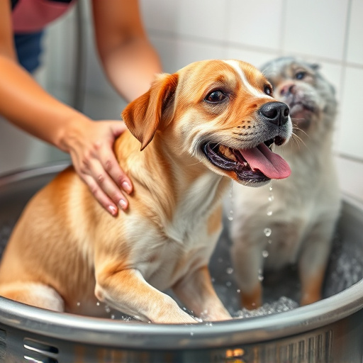 dog washing