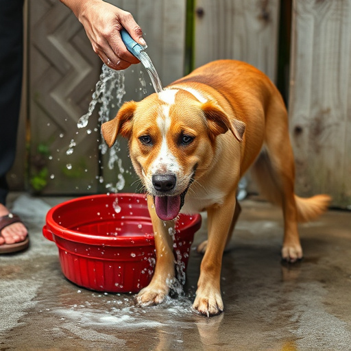 dog washing