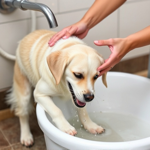 dog washing
