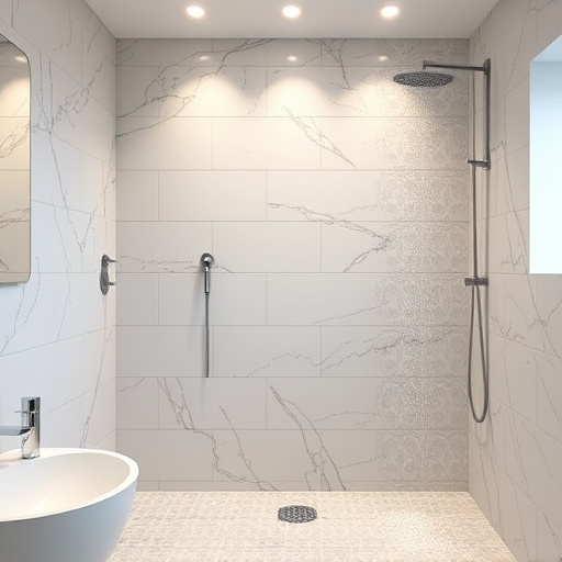 showers in bathroom