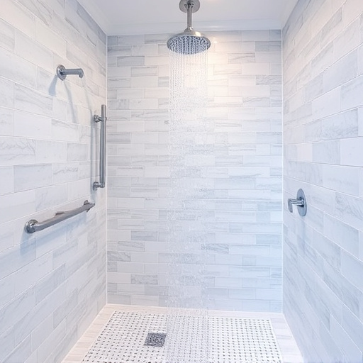 showers in bathroom