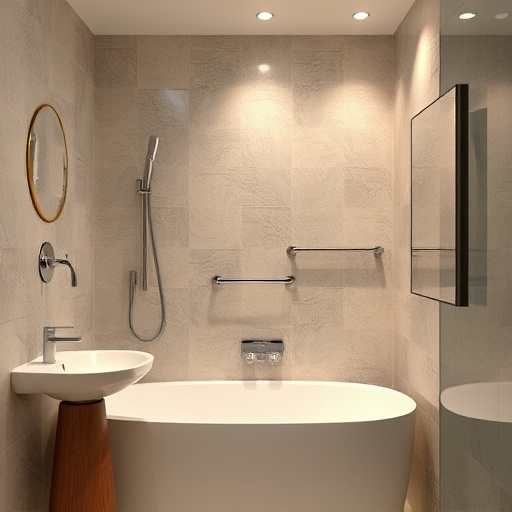 showers in bathroom