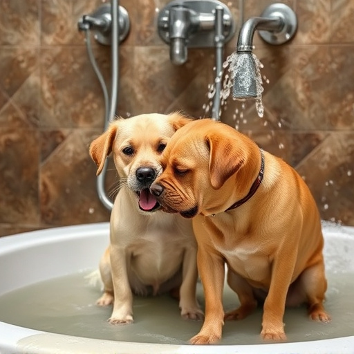 washing dogs