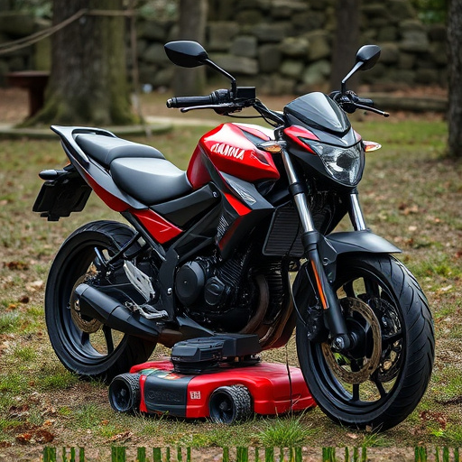 yamaha motorcycles, lawn mower, motorcycle
