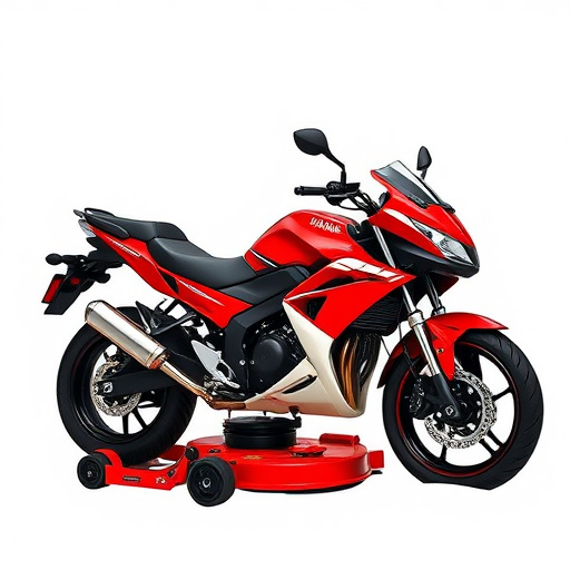 yamaha motorcycles, lawn mower, motorcycle