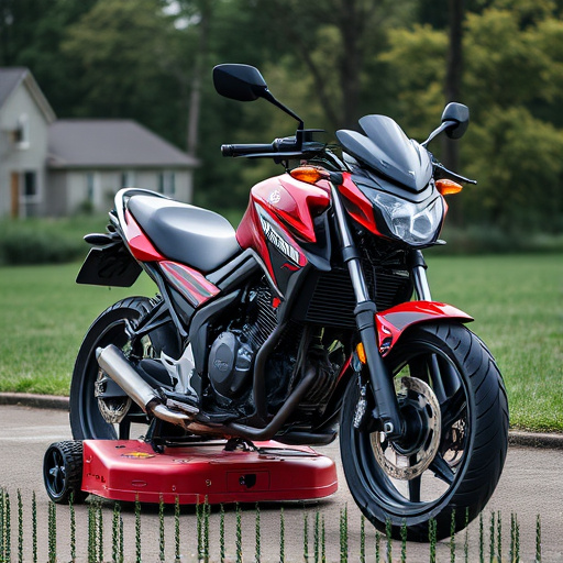 yamaha motorcycles, lawn mower, motorcycle