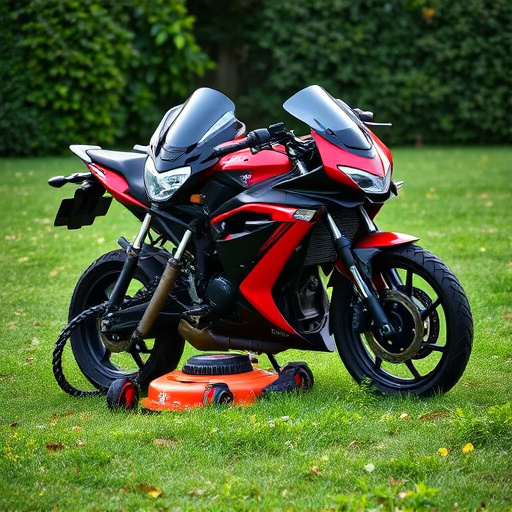 yamaha motorcycles, lawn mower, motorcycle