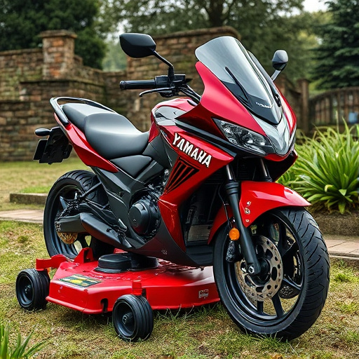 yamaha motorcycles, lawn mower, motorcycle