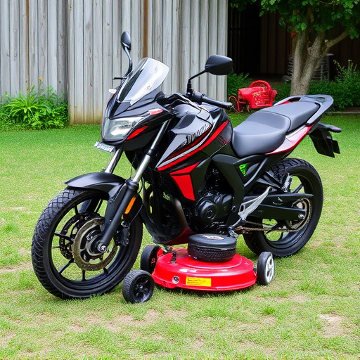 yamaha motorcycles, lawn mower, motorcycle