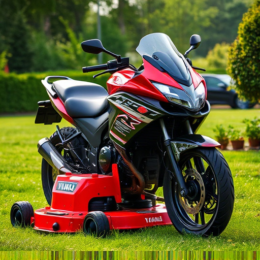 yamaha motorcycles, lawn mower, motorcycle