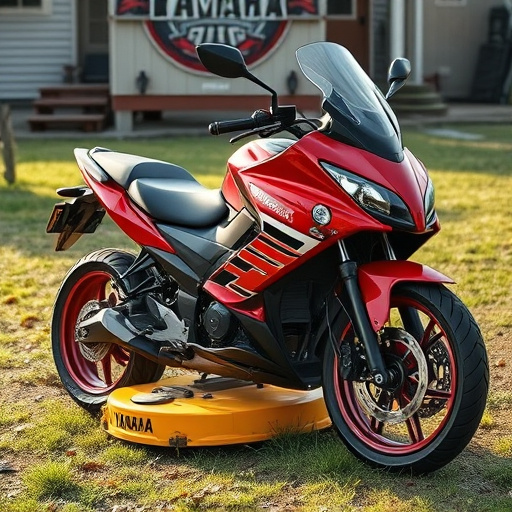 yamaha motorcycles, lawn mower, motorcycle