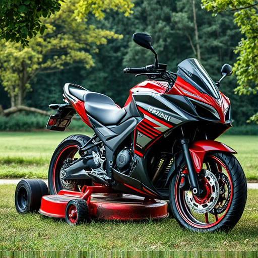 yamaha motorcycles, lawn mower, motorcycle