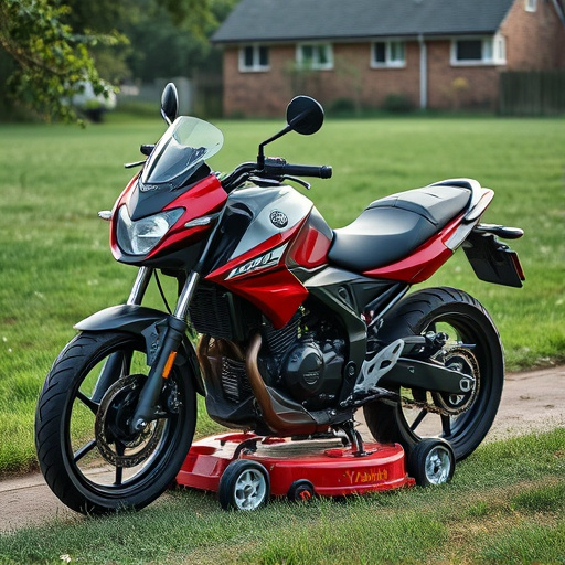 yamaha motorcycles, lawn mower, motorcycle