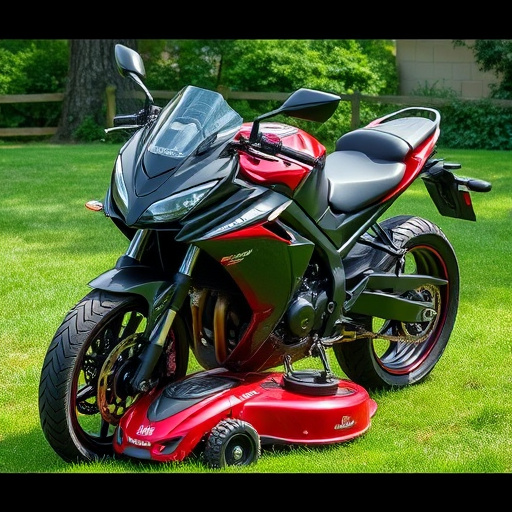 yamaha motorcycles, lawn mower, motorcycle
