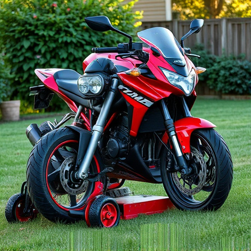 yamaha motorcycles, lawn mower, motorcycle