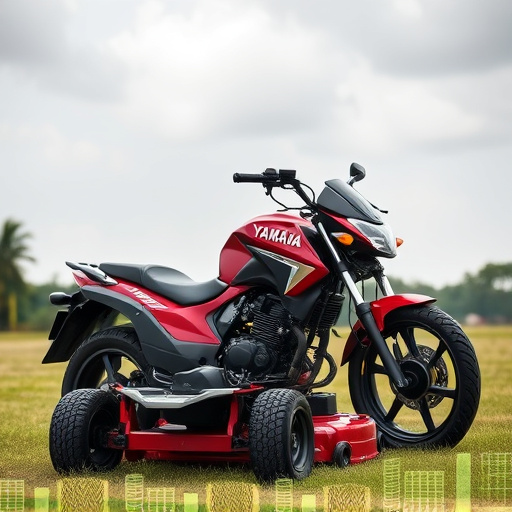 yamaha motorcycles, lawn mower, motorcycle