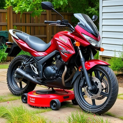 yamaha motorcycles, lawn mower, motorcycle