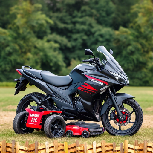 yamaha motorcycles, lawn mower, motorcycle