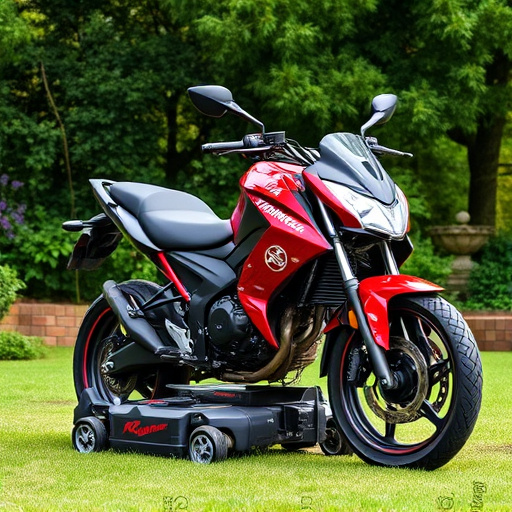 yamaha motorcycles, lawn mower, motorcycle