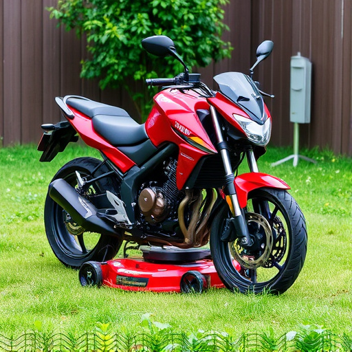 yamaha motorcycles, lawn mower, motorcycle