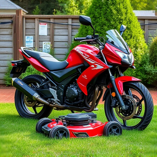 yamaha motorcycles, lawn mower, motorcycle