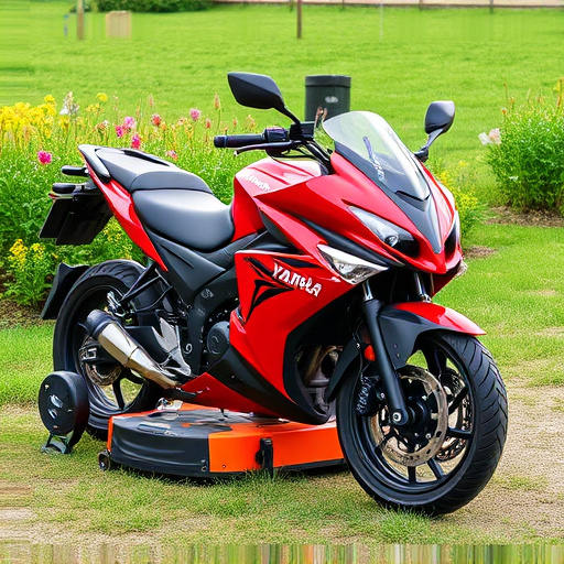 yamaha motorcycles, lawn mower, motorcycle