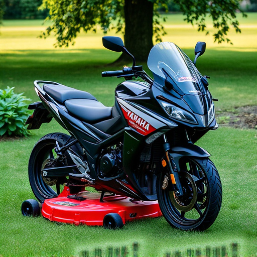 yamaha motorcycles, lawn mower, motorcycle