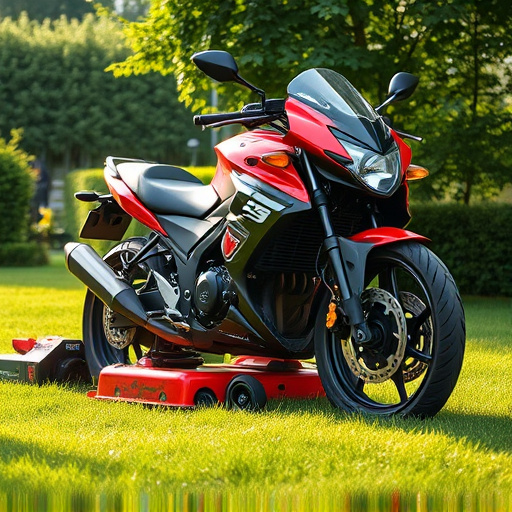 yamaha motorcycles, lawn mower, motorcycle