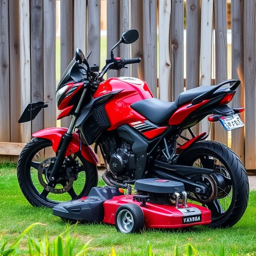 yamaha motorcycles, lawn mower, motorcycle