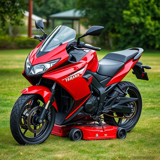 yamaha motorcycles, lawn mower, motorcycle