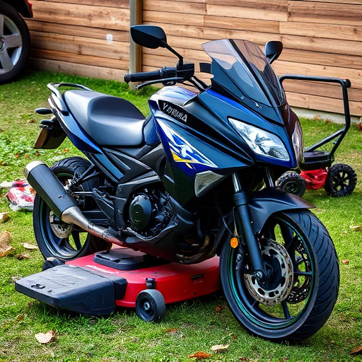 yamaha motorcycles, lawn mower, motorcycle