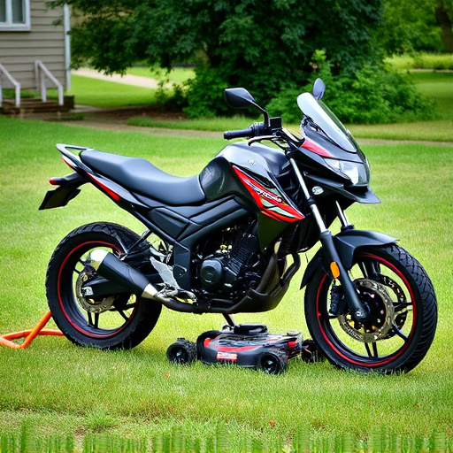 yamaha motorcycles, lawn mower, motorcycle