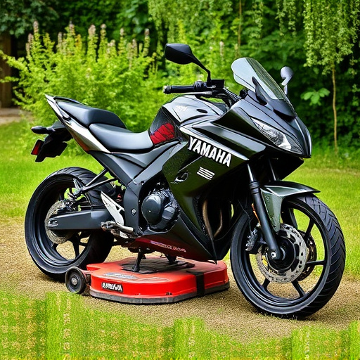 yamaha motorcycles, lawn mower, motorcycle