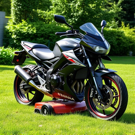 yamaha motorcycles, lawn mower, motorcycle