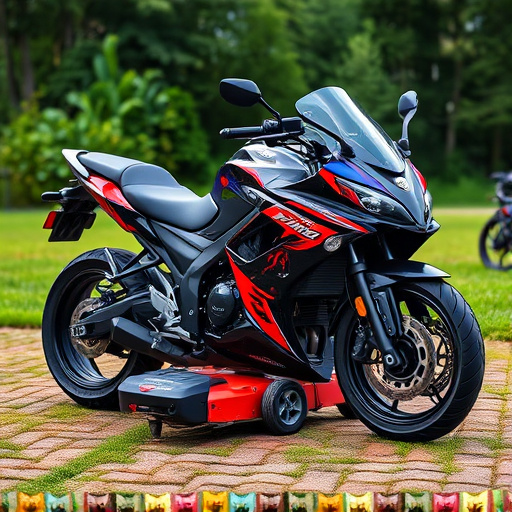 yamaha motorcycles, lawn mower, motorcycle