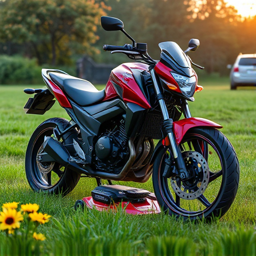 yamaha motorcycles, lawn mower, motorcycle