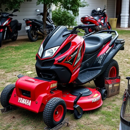 yamaha motorcycles, lawn mower, motorcycle