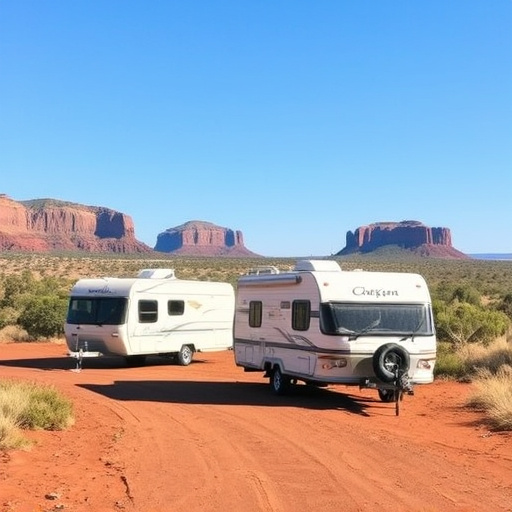 caravans traveling Australia