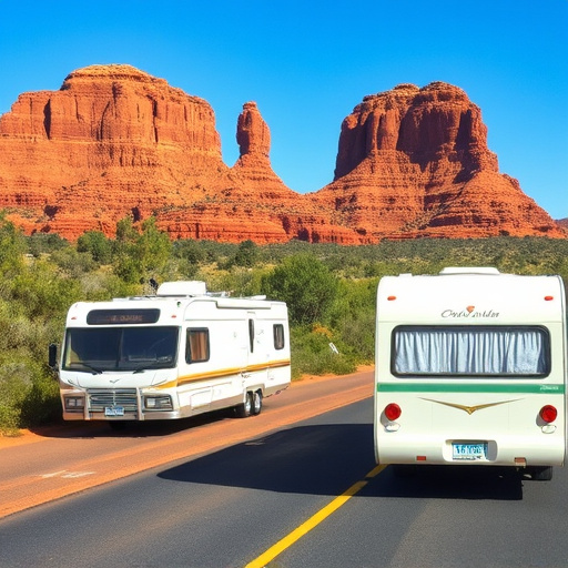 caravans traveling Australia