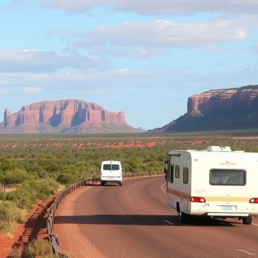 caravans traveling Australia
